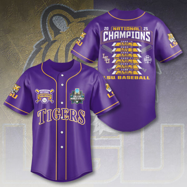 LSU Tigers Baseball Baseball Jersey - HOATT 11368