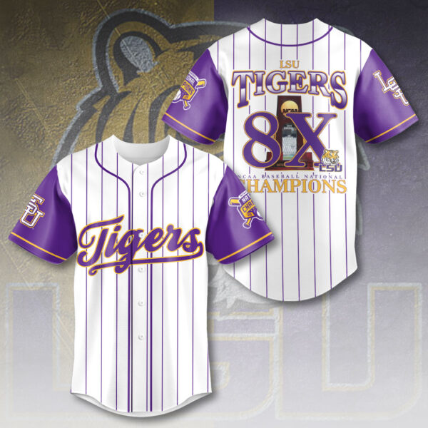 LSU Tigers Baseball Baseball Jersey - HOATT 11451