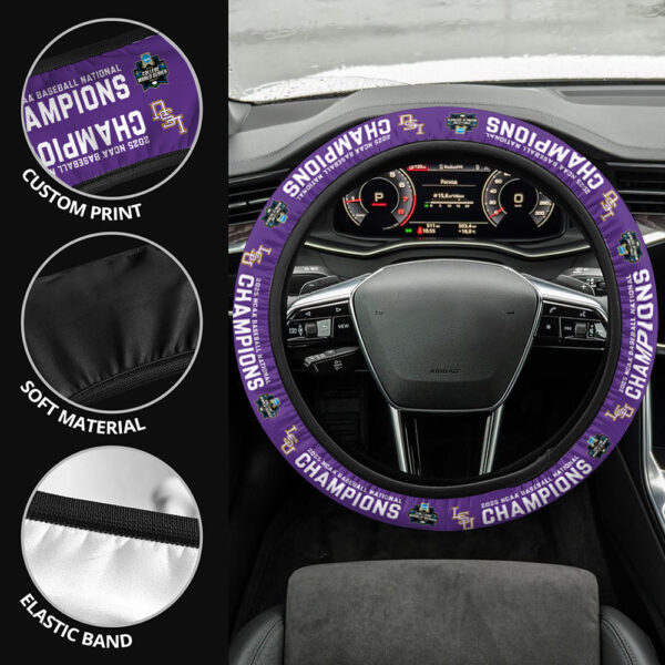LSU Tigers Baseball Steering Wheel Cover - MAITM 11790