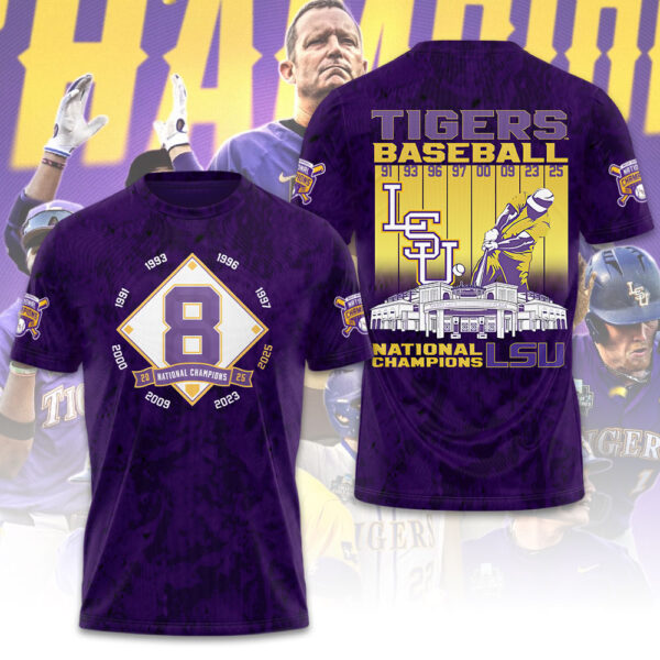 LSU Tigers Baseball 3D Apparel - GNE 3798