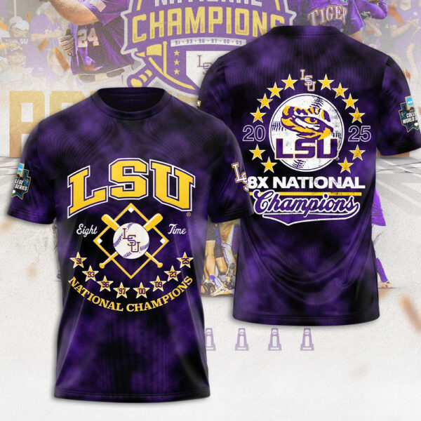LSU Tigers Baseball 3D Apparel - MAITM 11773
