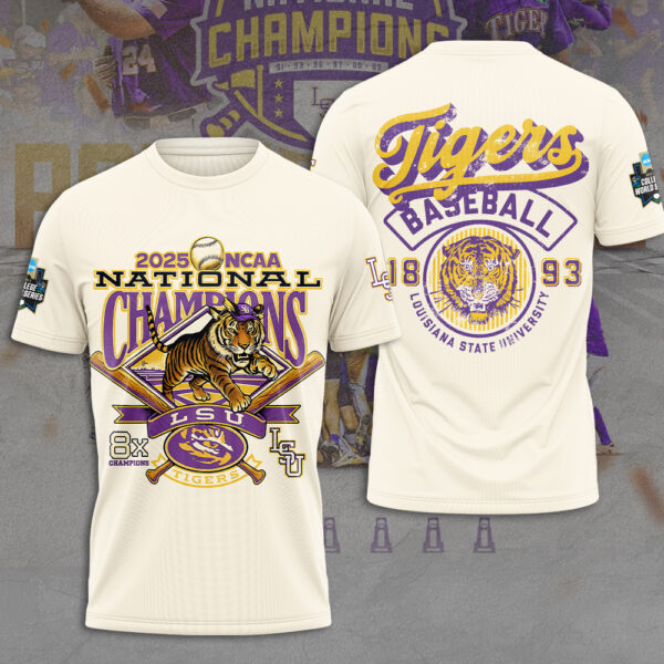 LSU Tigers Baseball 3D Apparel - MAITM 11806