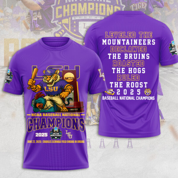 LSU Tigers Baseball 3D Apparel - MAITM 11807