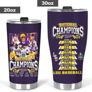 LSU Tigers Baseball Tumbler Cup - MAITM 11844