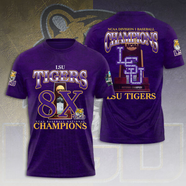 LSU Tigers Baseball 3D Apparel - HOATT 11490