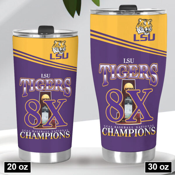 LSU Tigers Baseball Tumbler Cup - HOATT 11445