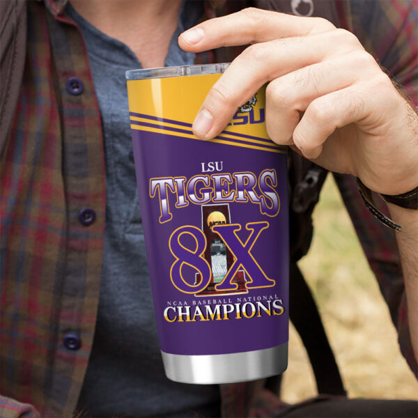 LSU Tigers Baseball Tumbler Cup - HOATT 11445