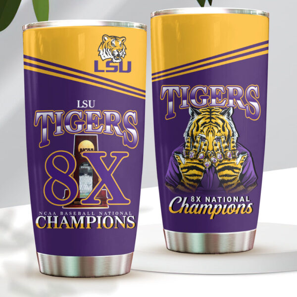 LSU Tigers Baseball Tumbler Cup - HOATT 11445