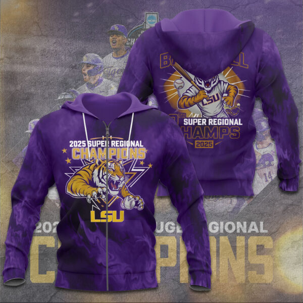 LSU Tigers Baseball 3D Apparel - TANTN 13569
