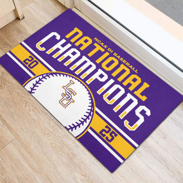 LSU Tigers Baseball Foldable Doormat - TANTN 13874