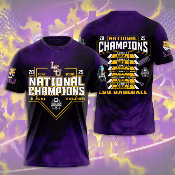 LSU Tigers Baseball 3D Apparel - HOATT 11352