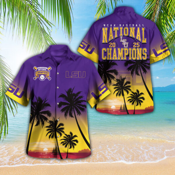LSU Tigers Baseball 3D Hawaiian Shirt - GNE 3820