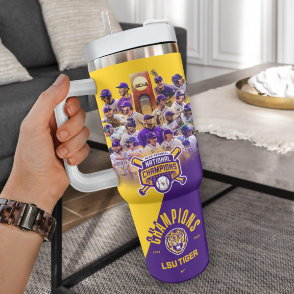 LSU Tigers Baseball 40oz Stanley Tumbler - TANTN 13944