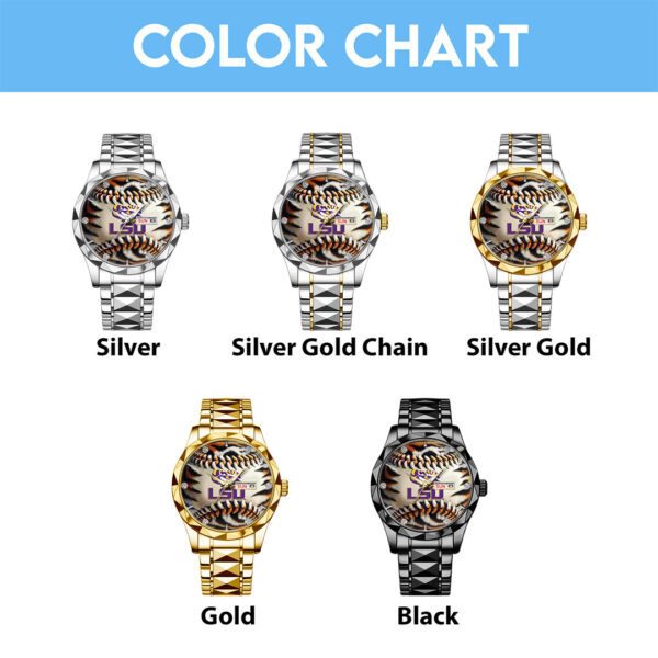 LSU Tigers Baseball Alloy Luxury Quartz Watch - GNE 3818