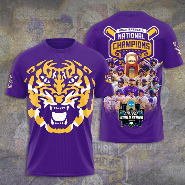 LSU Tigers Baseball 3D Apparel - GNE 3812