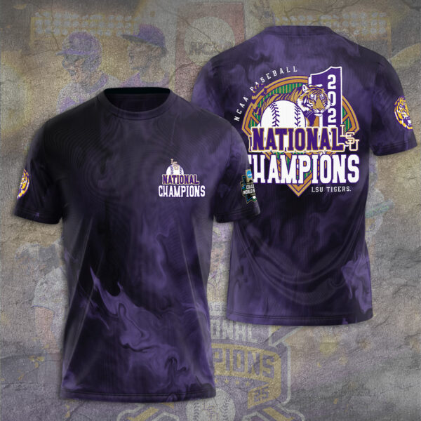 LSU Tigers Baseball 3D Apparel - TANTN 13877