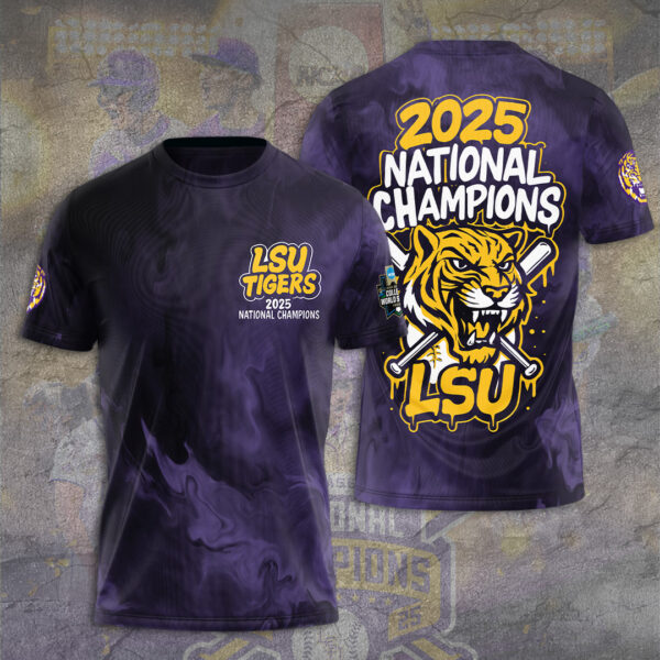 LSU Tigers Baseball 3D Apparel - TANTN 13903