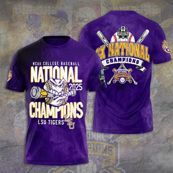 LSU Tigers Baseball 3D Apparel - TANTN 13921