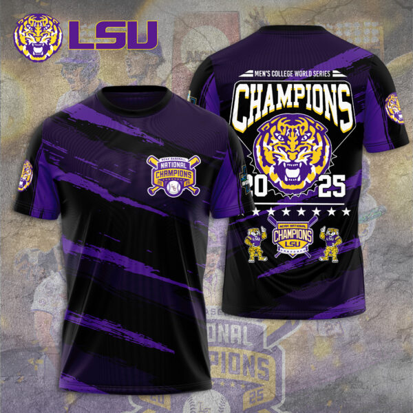 LSU Tigers Baseball 3D Apparel - TANTN 13923