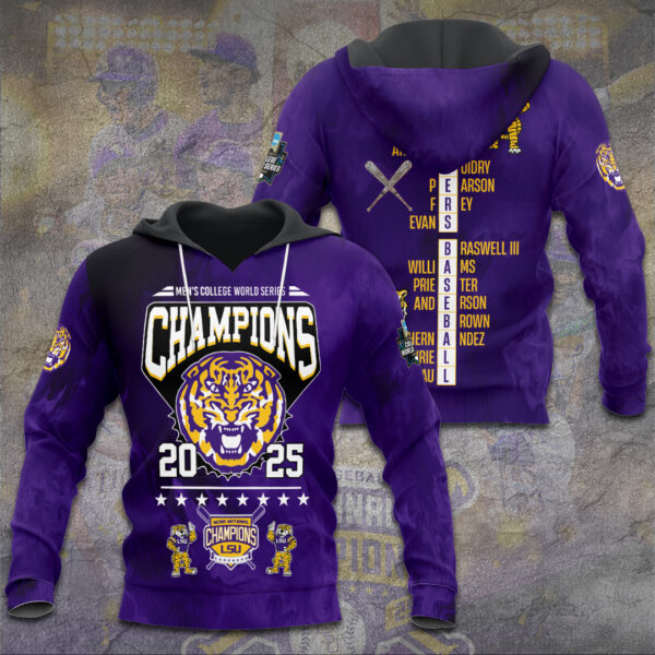 LSU Tigers Baseball 3D Apparel - TANTN 13932