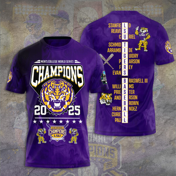 LSU Tigers Baseball 3D Apparel - TANTN 13932