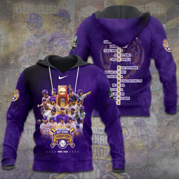 LSU Tigers Baseball 3D Apparel - TANTN 13942
