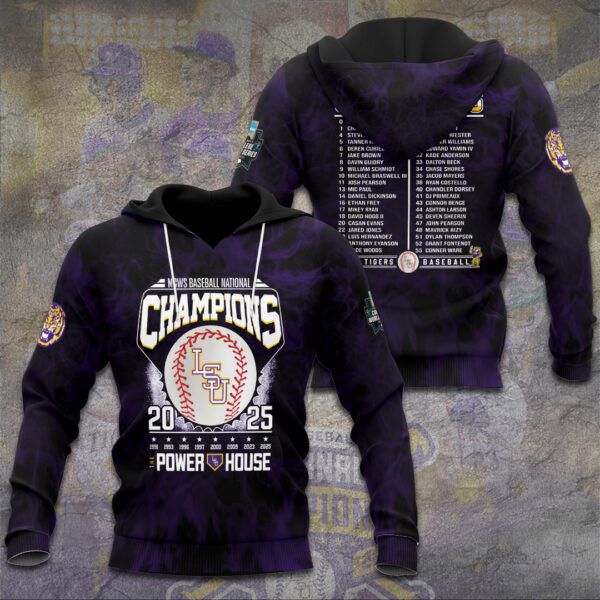 LSU Tigers Baseball 3D Apparel - TANTN 13984