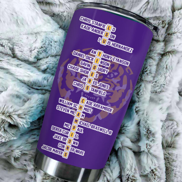 LSU Tigers Baseball Tumbler Cup - TANTN 13943
