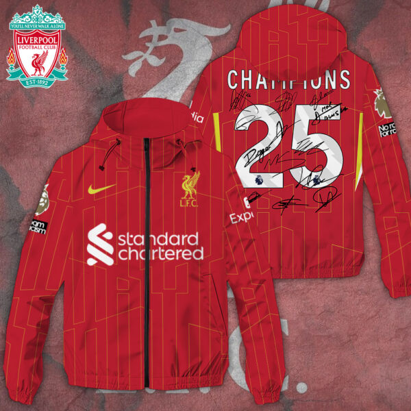 Liverpool FC 3D Windbreaker Jacket - TANTN 13586