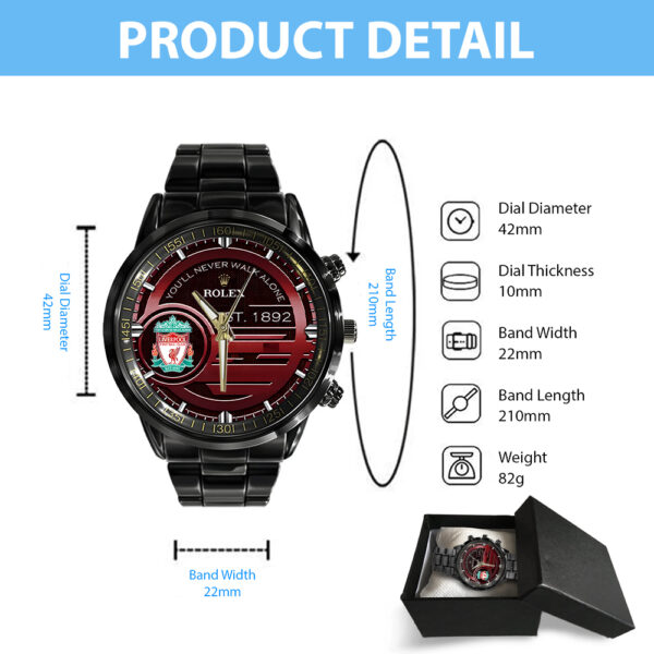 Liverpool FC x Rolex Black Stainless Steel Watch - MAITM 11462