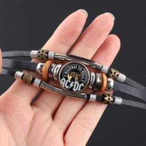 Rock Music Braided Multilayer Punk Leather Bracelet - MAITM DROP112