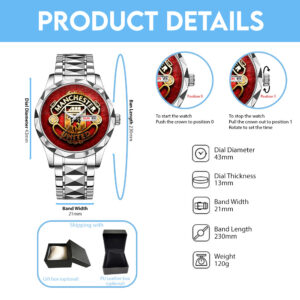 Manchester United Alloy Luxury Quartz Watch - TANTN 14054