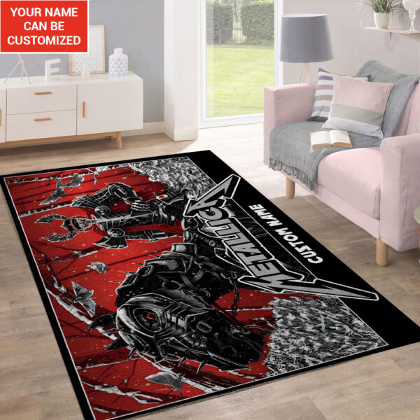 Personalized MET Band Rectangular Rug - TANTN 13619