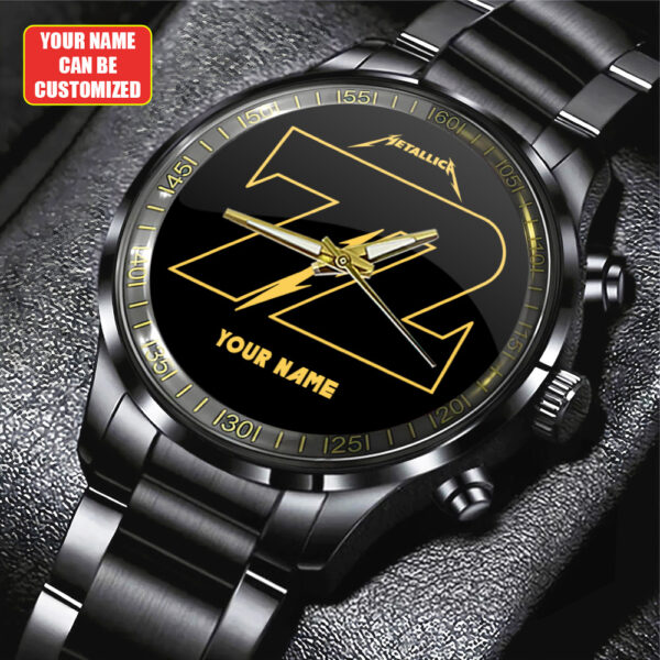 Personalized MET Band Black Stainless Steel Watch - GNE 3716