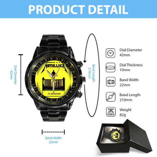 MET Band Black Stainless Steel Watch - TANTN 13394