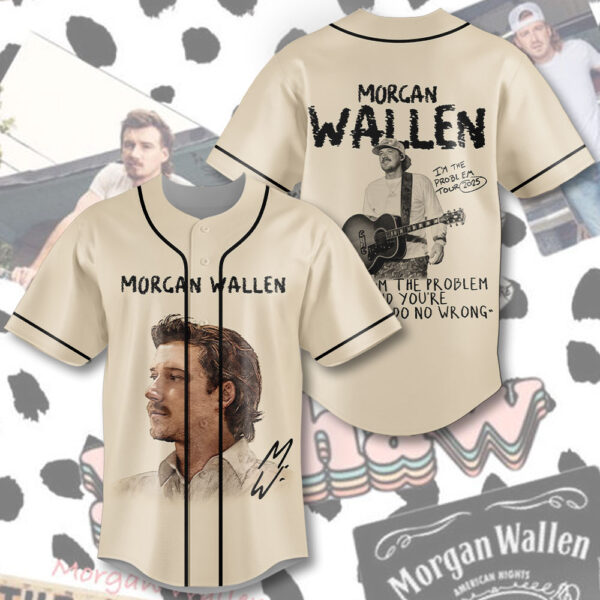 Morgan Wallen Baseball Jersey - MEDIA 098