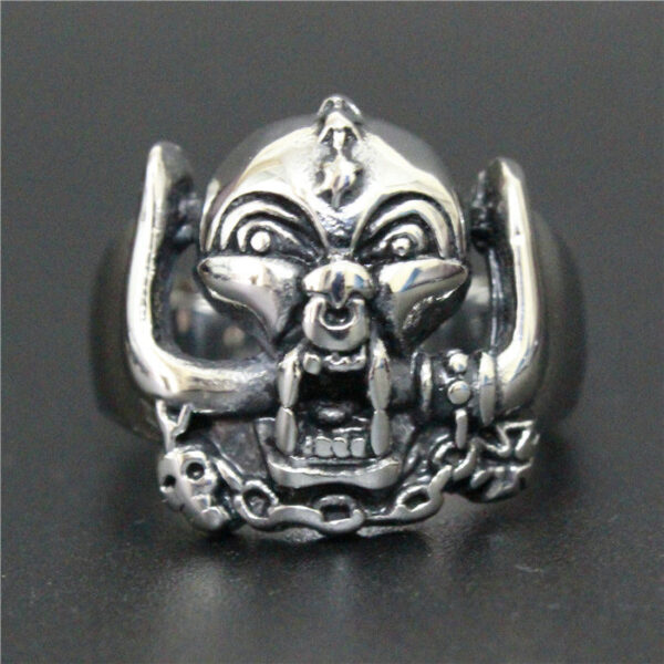 Motörhead Band Snaggletooth Warpig Stainless Steel Ring - MAITM DROP119