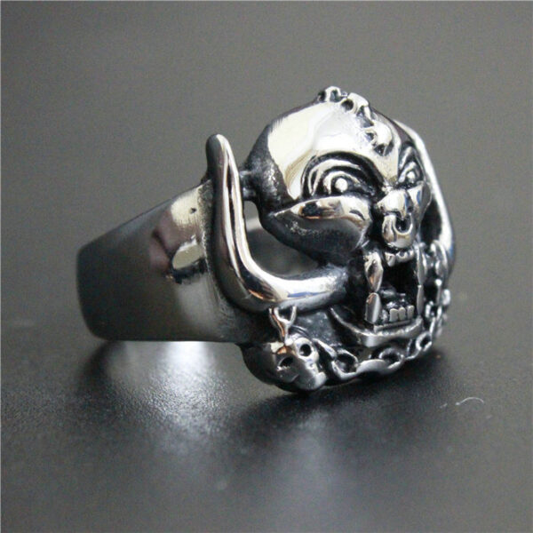 Motörhead Band Snaggletooth Warpig Stainless Steel Ring - MAITM DROP119