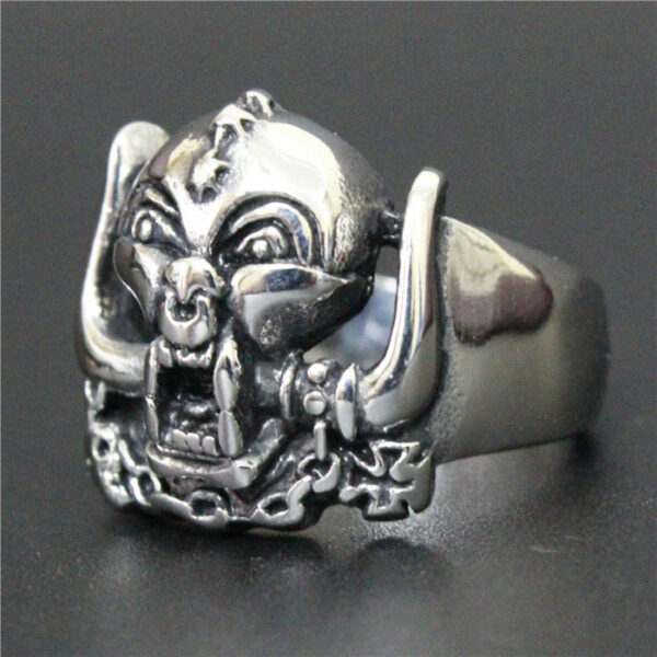 Motörhead Band Snaggletooth Warpig Stainless Steel Ring - MAITM DROP119