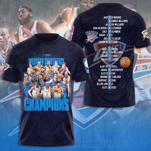Oklahoma City Thunder 3D Apparel - NGHIAVT 2575