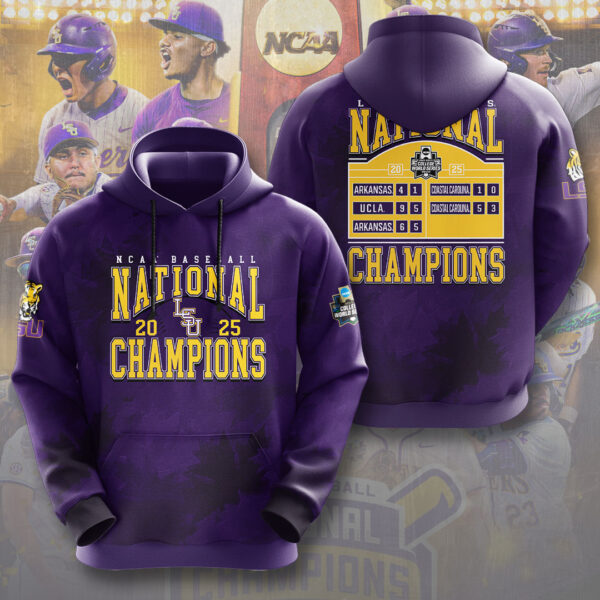 LSU Tigers Baseball 3D Apparel - NGHIAVT 2861