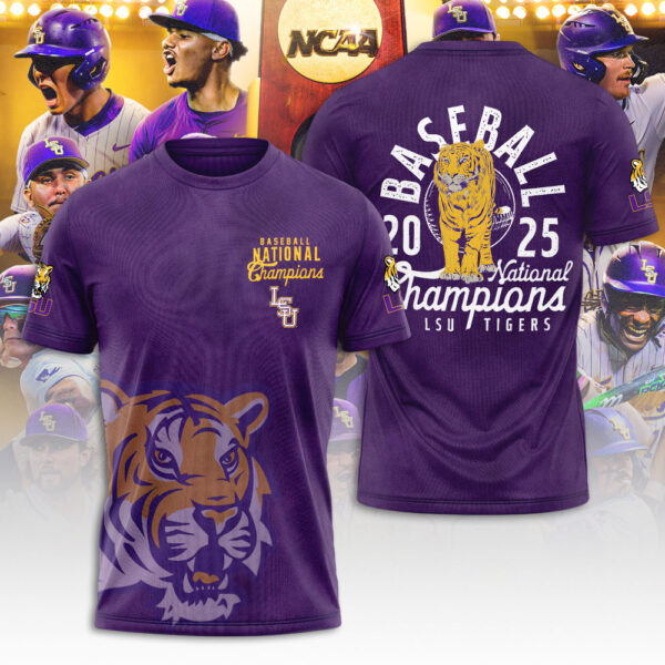 LSU Tigers Baseball 3D Apparel - NGHIAVT 2862