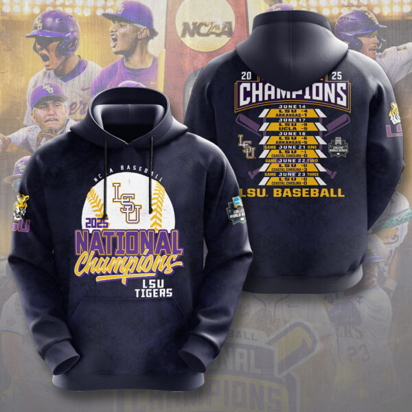 LSU Tigers Baseball 3D Apparel - NGHIAVT 2864