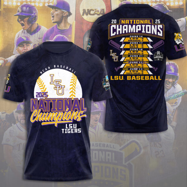 LSU Tigers Baseball 3D Apparel - NGHIAVT 2864