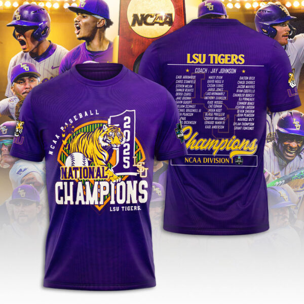 LSU Tigers Baseball 3D Apparel - NGHIAVT 2876