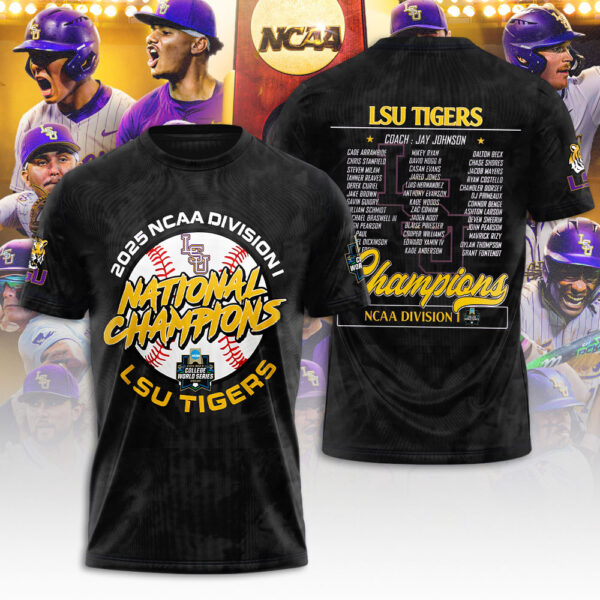 LSU Tigers Baseball 3D Apparel - NGHIAVT 2877
