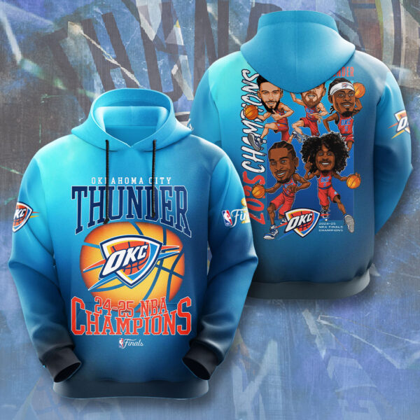 Oklahoma City Thunder 3D Apparel - NGHIAVT 2882