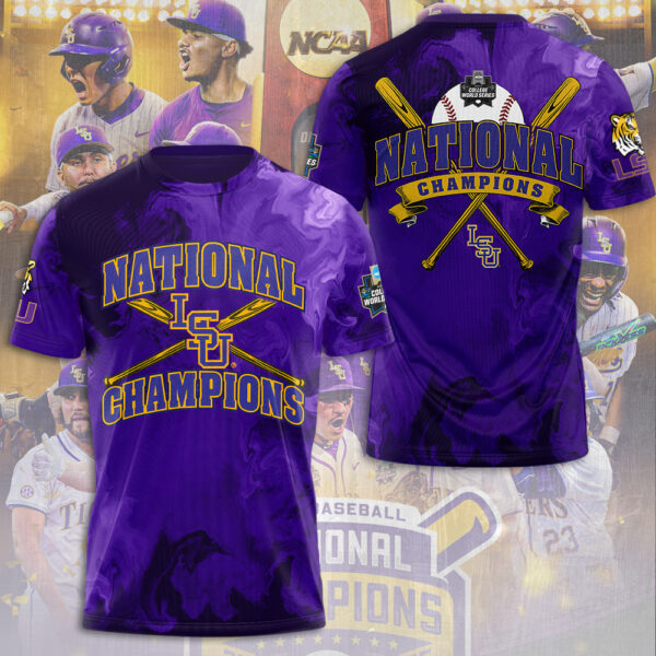 LSU Tigers Baseball 3D Apparel - NGHIAVT 2889