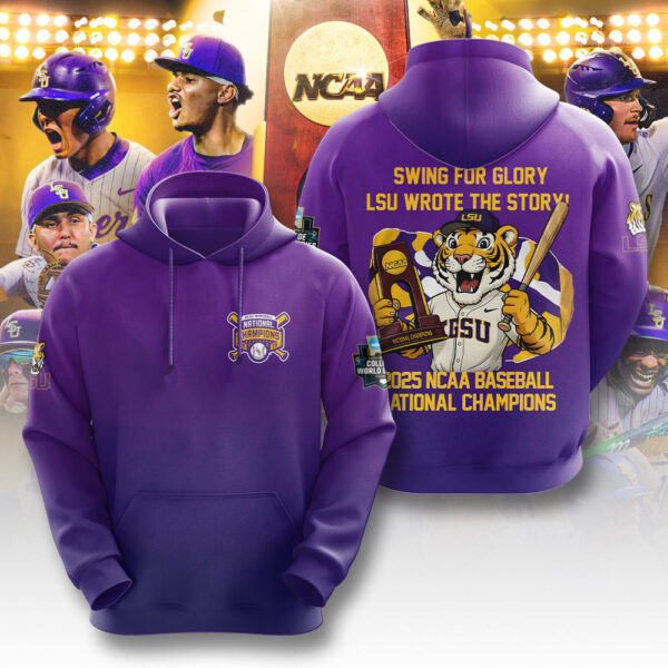 LSU Tigers Baseball 3D Apparel - NGHIAVT 2903