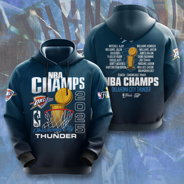 Oklahoma City Thunder 3D Apparel - NGHIAVT 2912